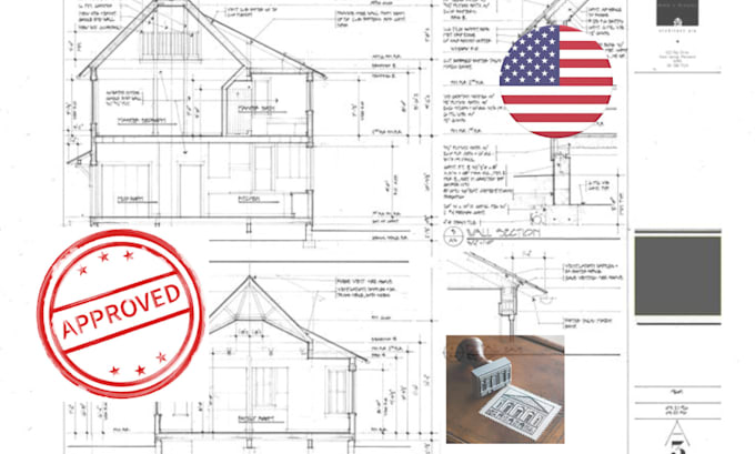 Do architectural structural drawing ca stamp city permit pe stamp mep ...