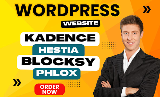 design or redesign your hestia, phlox, kadence, or blocksy wordpress website