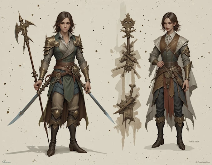 Make a dnd character art and dnd party illustration by Draanopus01 | Fiverr