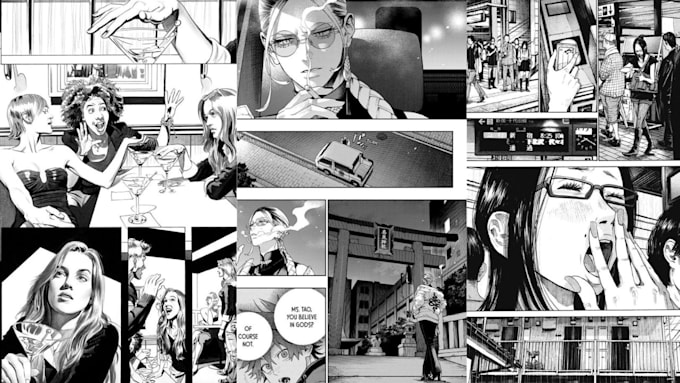 illustrate comic page strip anime manga webcomic storyboard