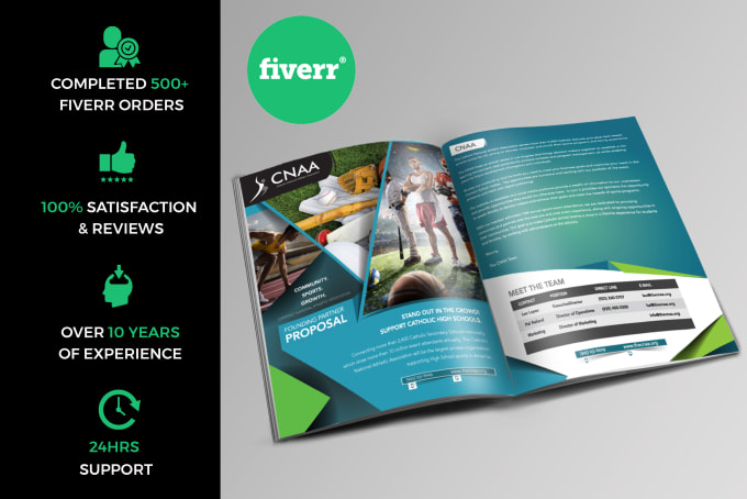 I will create brochure, trifold, bifold, flyer, sell sheet, booklet