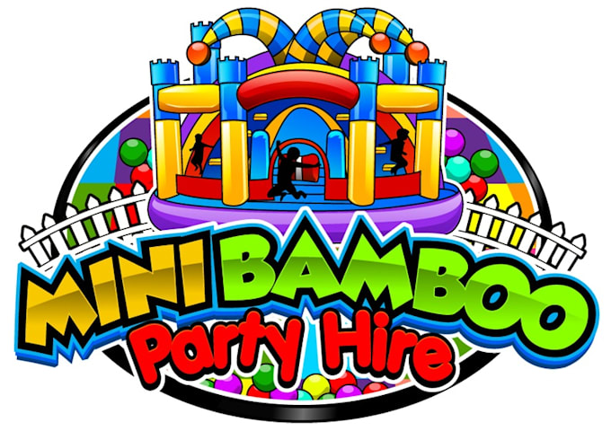 design gorgeous bounce house logo for your business