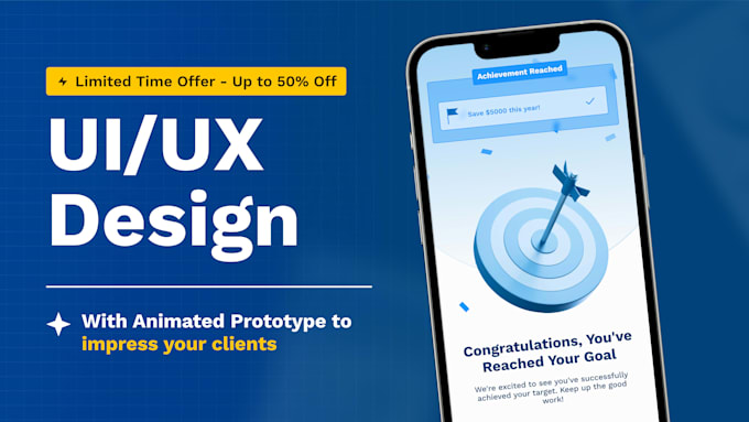 Design mobile app ui in figma with clickable prototype by ...