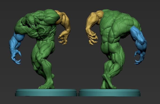 Multi color 3d characters,tabletop game model,custom 3d prints,action ...