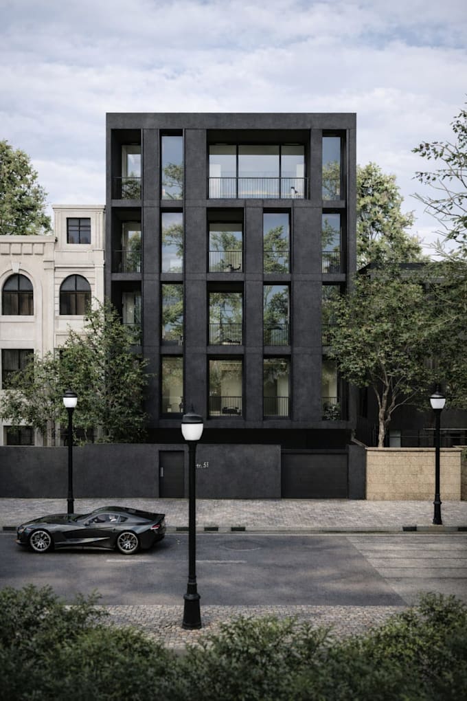 create realistic 3d exterior architectural visualizations
