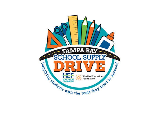 design students school supplies logo
