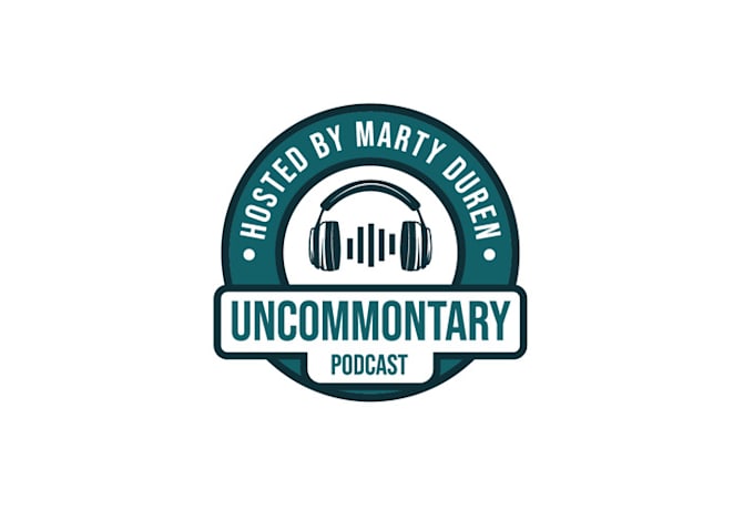 design unique commentary podcast logo