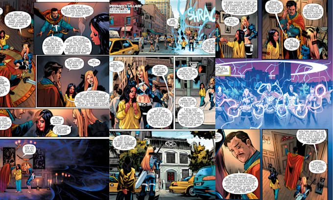 illustrate custom comic pages for your comic book or graphic novel manga artist
