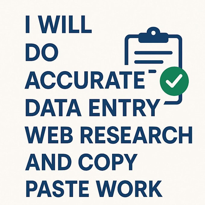 provide fast and reliable data entry services