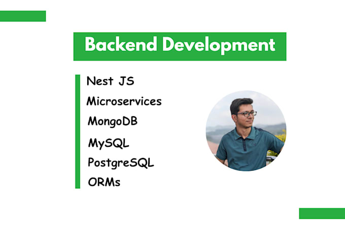 be your nestjs developer for developing apis and backend