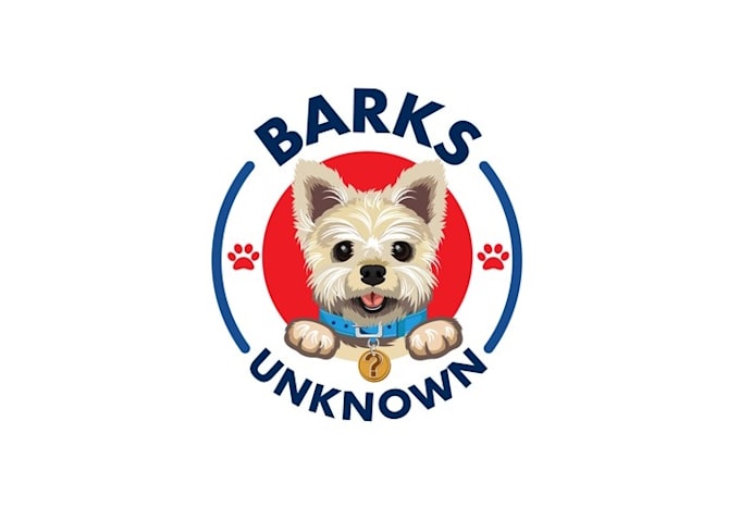 design barks unknown dog rescue logo