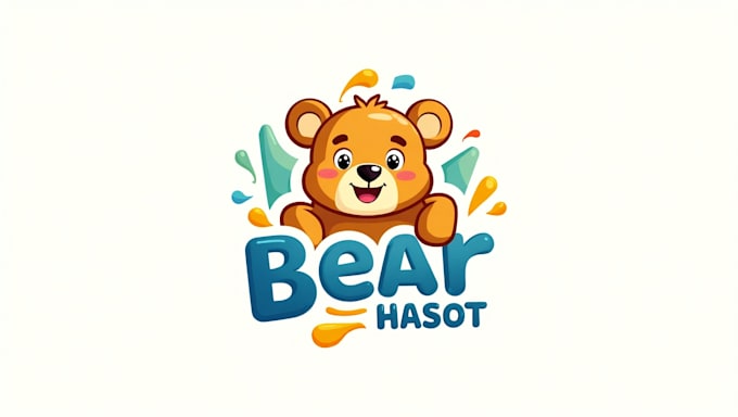 do bear mascot logo  with company