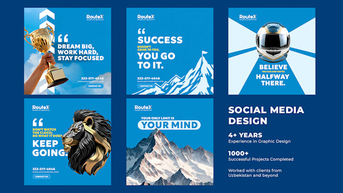 Design professional and creative social media posts for your brand by ...