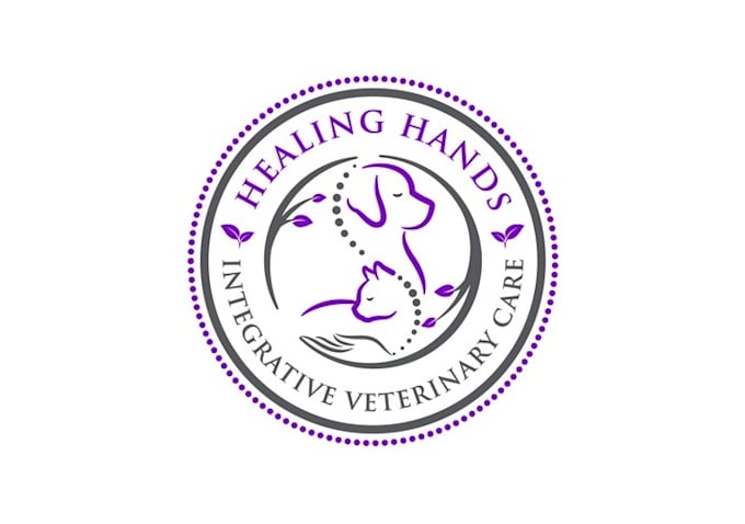 design creative healing holistic veterinary care logo