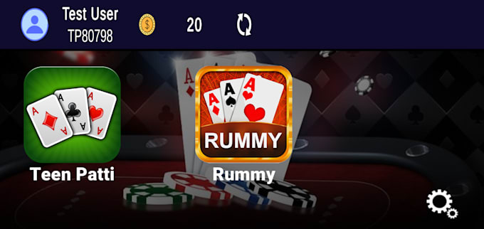 develop teen patti and rummy type card games
