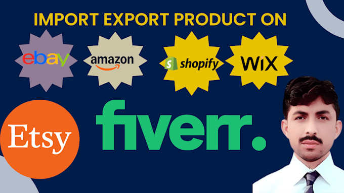 bulk export and import products on shopify, ebay, etsy, tiktok, amazon and other