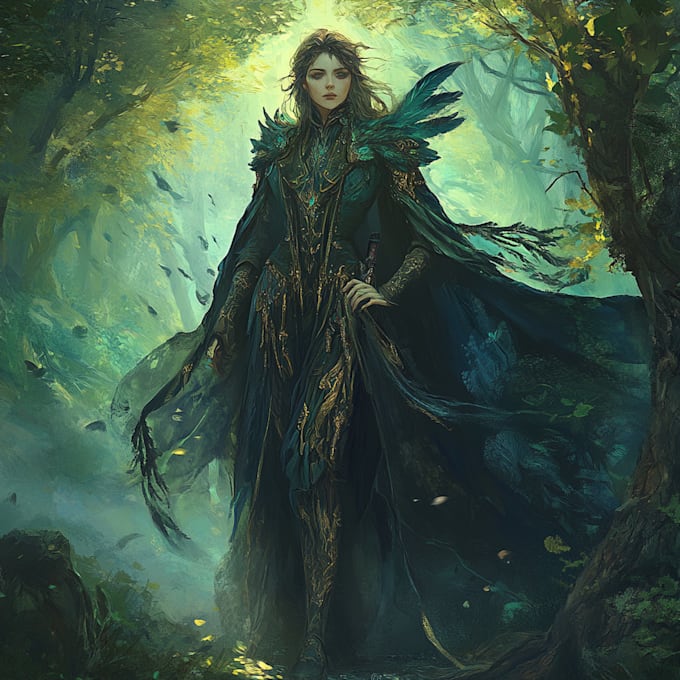 create your dnd or ttrpg fantasy character art or token