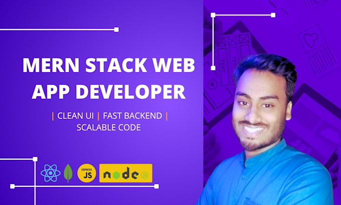 develop custom mern stack web applications react, nodejs, express, mongodb
