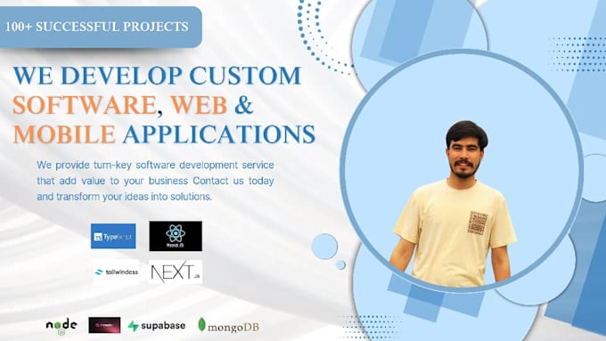 develop custom mern stack business websites using react, next and nodejs
