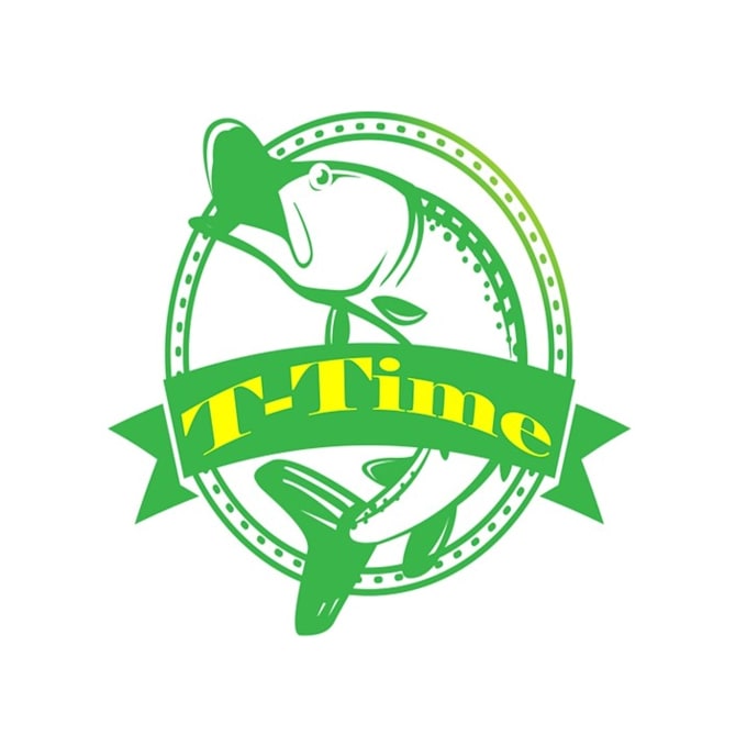 design awesome t time fishing charters logo