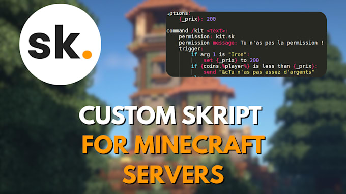 Custom skript for minecraft by Sparttt3 | Fiverr