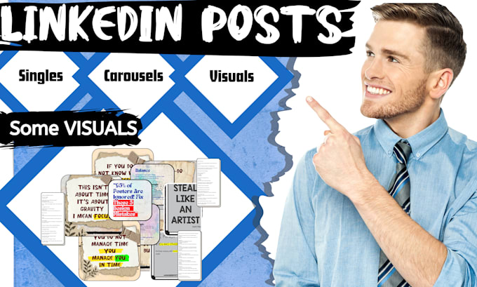 write and design high performing linkedin posts for growth and leads