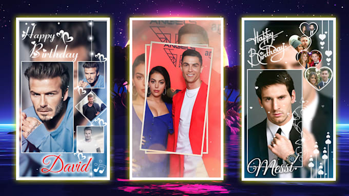 design birthday instagram reels for instagram, tiktok, facebook HD