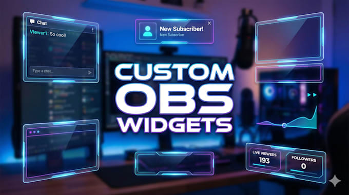 design obs widgets fast for twitch, youtube, and streaming