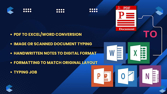 convert PDF or scanned images to excel or word