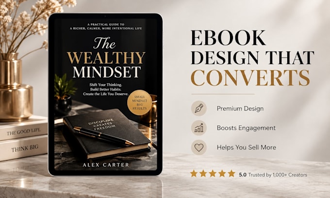 design a high converting ebook, lead magnet, or workbook