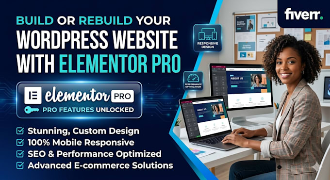 build or rebuild wordpress website with elementor pro