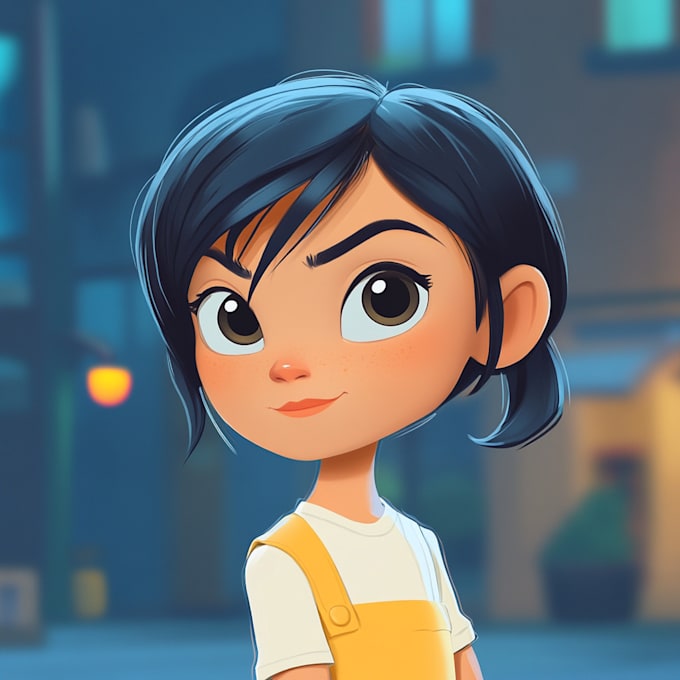 draw a digital cartoon illustration