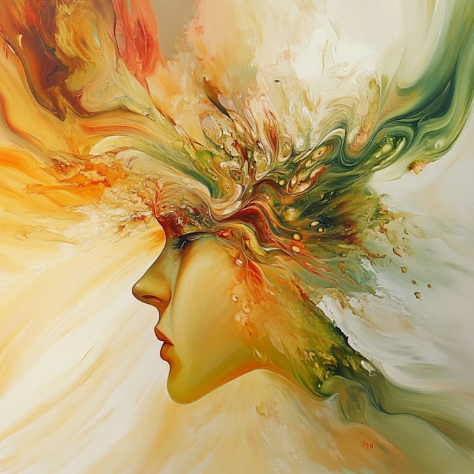 draw abstract portrait art