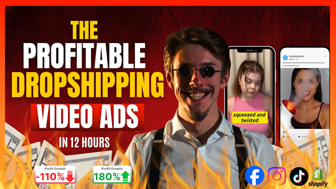 create shopify video ads for profitable dropshipping