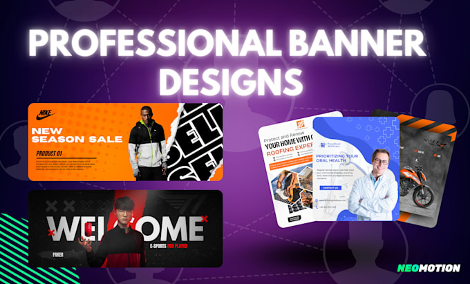 design a professional banner, slider, and web ad
