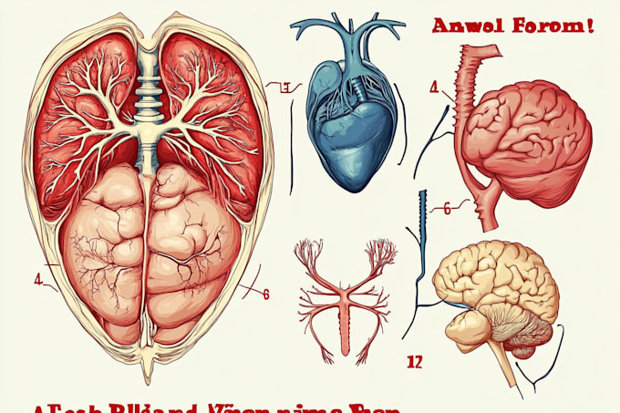 draw exercise, medical and anatomy illustrations