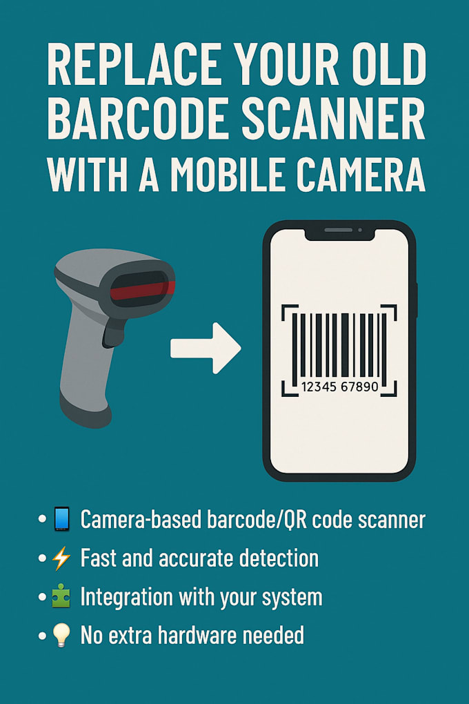 convert old barcode scanner to mobile camera based scanning