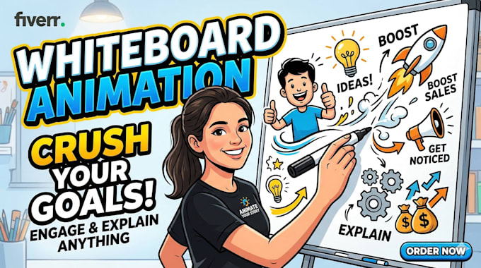 Create custom whiteboard animation videos for youtube by ...