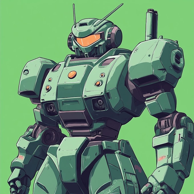 illustration and concept mecha, gundam