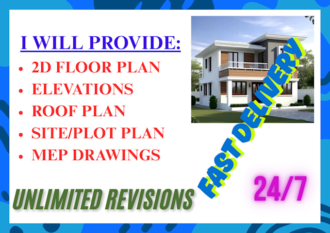 be your architect, draftsman for house plans, autocad 2d floor plan