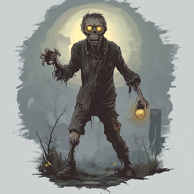 Draw a fantasy horror and fantasy horror character by Raraephus | Fiverr