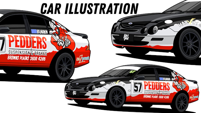 design the best race car vector graphics illustrations