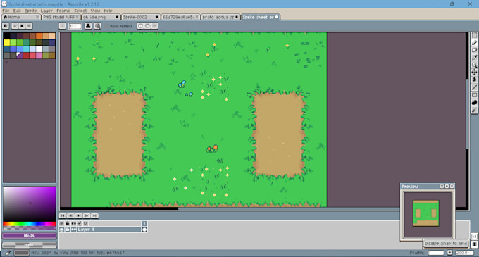 Criar tilesets de pixel art personalizados para seu jogo