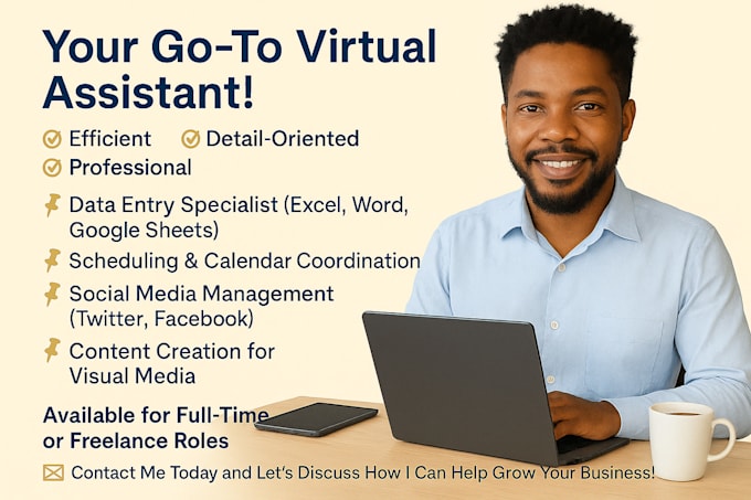 be your reliable data entry and virtual assistant