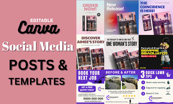 Design your social media posts and ads by using canva by Maballagi | Fiverr