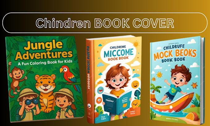 design and illustrate a fantasy themed children book cover