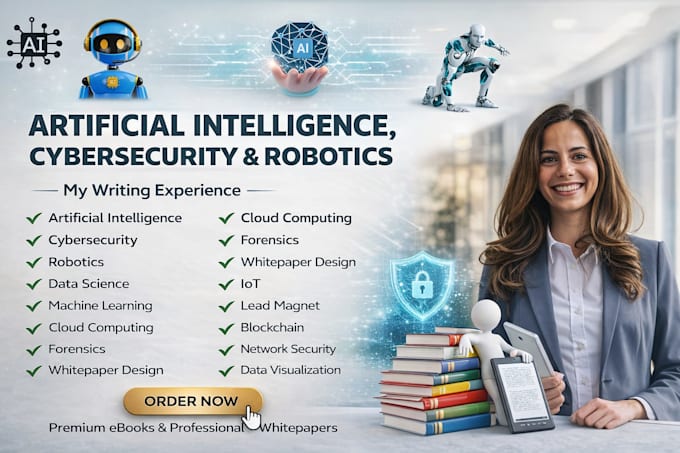 ghostwrite ai, cybersecurity, robotics data science ebook for amazon KDP
