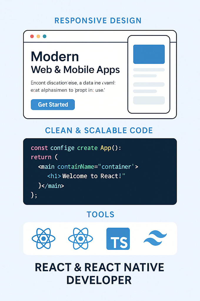 Develop responsive web apps using react and tailwind by Spyscout | Fiverr
