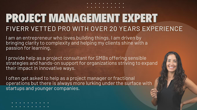 be your project management expert and leader