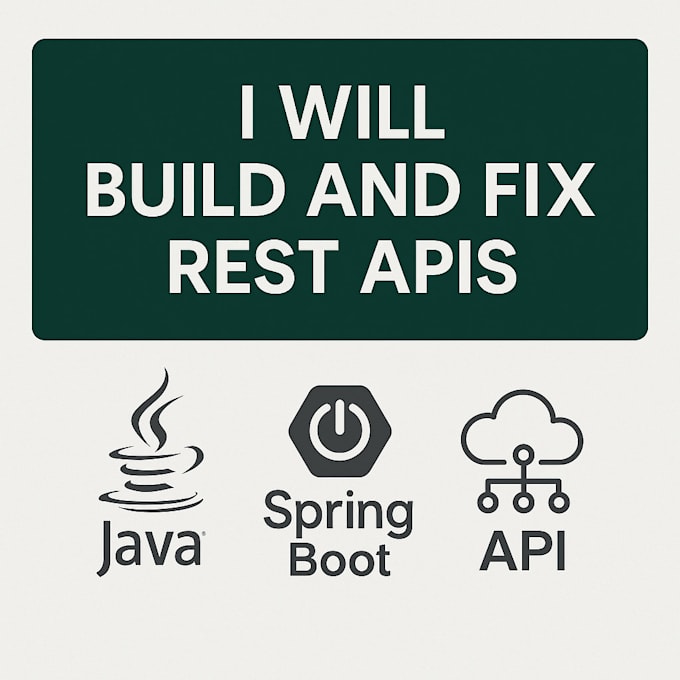 build and fix rest api using java spring boot